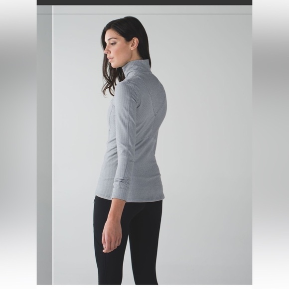 LULULEMON KANTO CATCH ME 1/2 Zip Jacket Heathered Herringbone - Picture 4 of 8